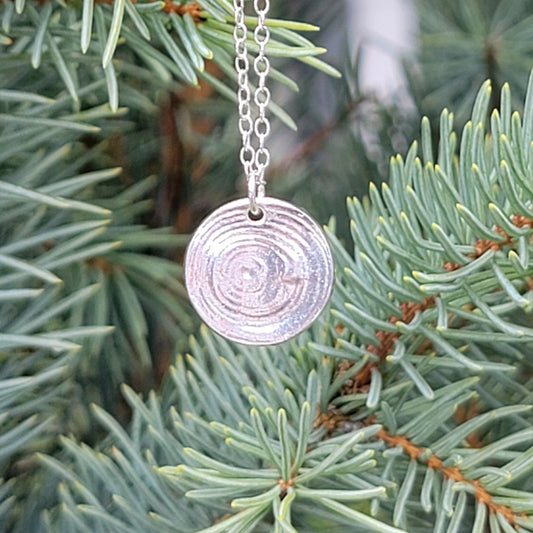 Fir Tree Rings Necklace