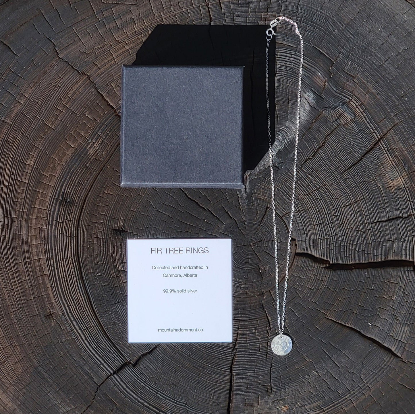 Fir Tree Rings Necklace